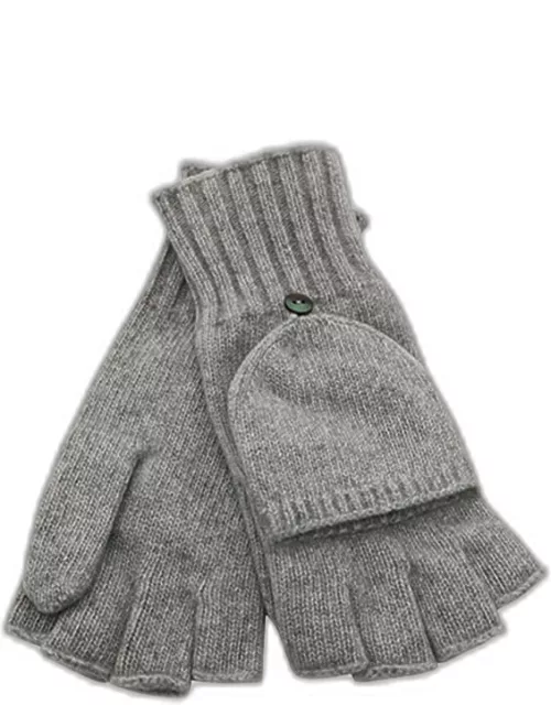 Jersey-Knit Cashmere Flip-Top Glove