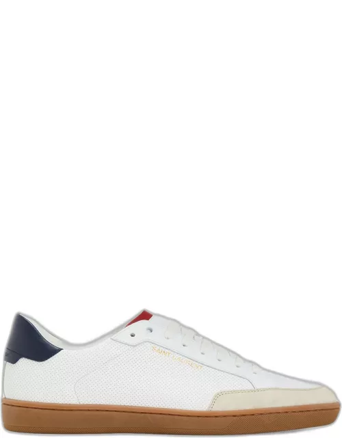 Men's SL/10 Court Classic Perforated Leather Sneaker