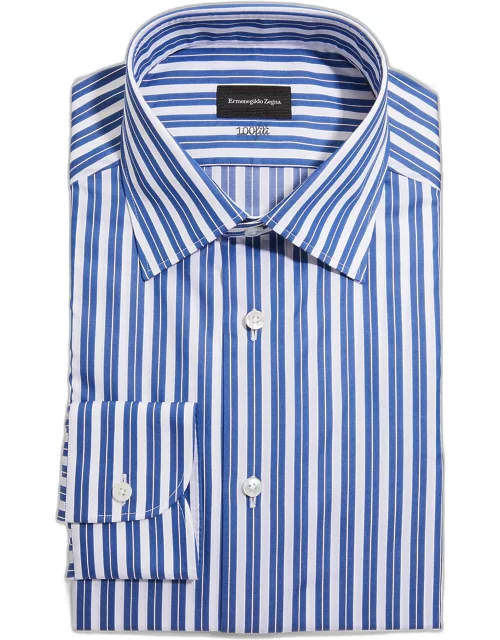 Men's Double Stripe Cotton Dress Shirt