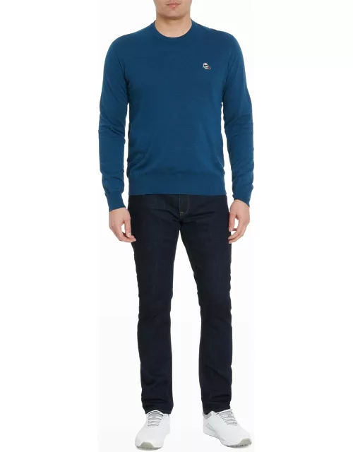 Men's Drifters Cotton-Linen Crewneck Sweater