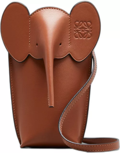 Elephant Pocket in Leather with Strap