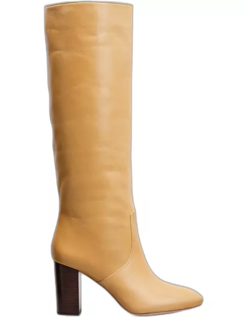 Goldy Leather Knee Boot