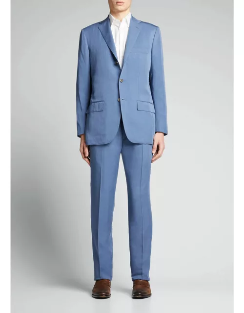 Men's Two-Piece Solid Suit
