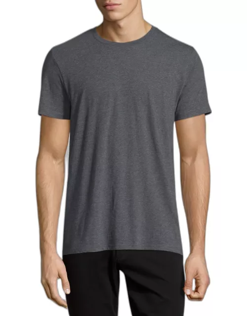 Men's Short-Sleeve Pima Crewneck Jersey T-Shirt, Black