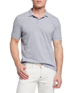 Men's Solid Pique Polo Shirt