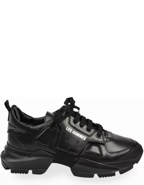 Men's Chunky Low-Top Leather Sneaker