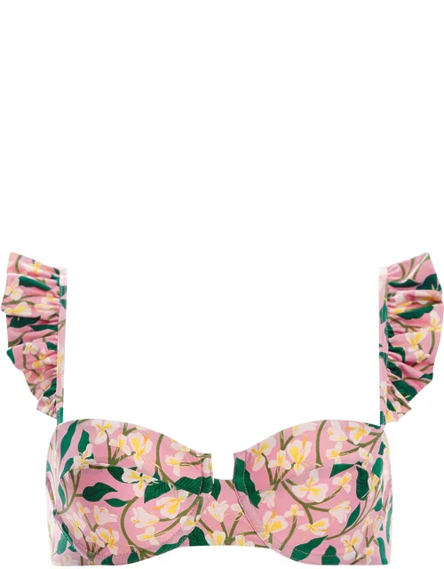 Kiwi Underwire Floral Bikini Top