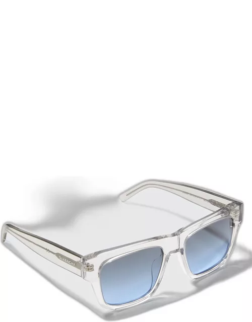 Men's GV40002U Square Acetate Sunglasse