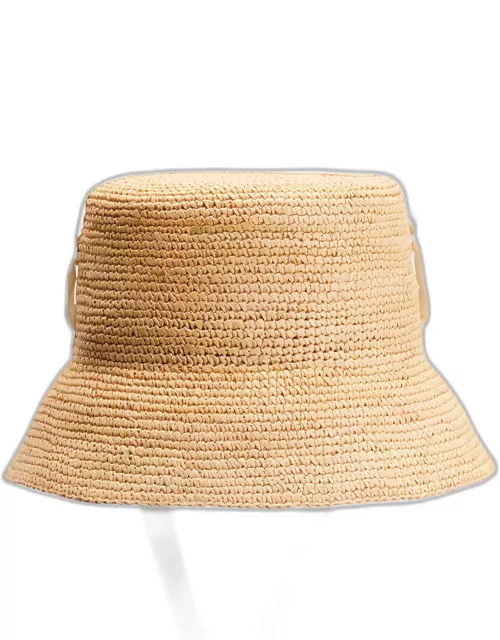 Crochet Ribbon Bucket Hat