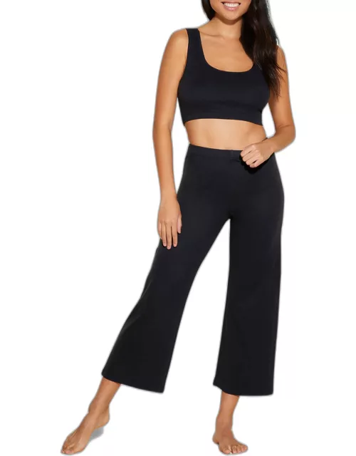 Michi Cropped Double-Knit Pant
