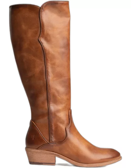Carson Leather Piping Tall Boot