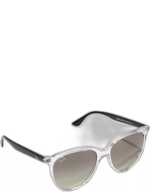 Round Propionate Sunglasses, 54M