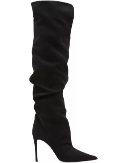 105mm Slouchy Suede Stiletto Boot