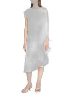 Sheila Asymmetric Cape-Sleeve Dres