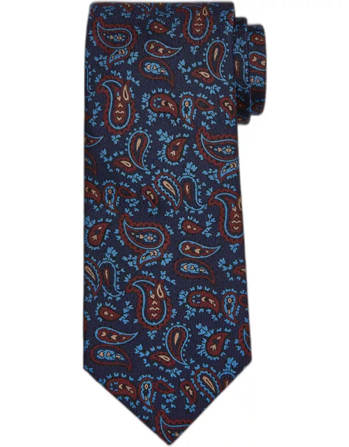 Men's Large Paisley Silk Tie