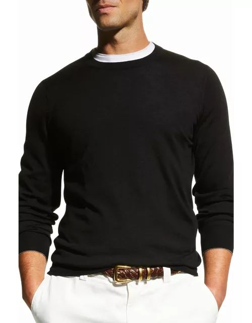 Men's Wool-Cashmere Crew Sweater