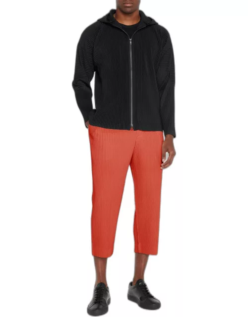 Men's Cropped Pleated Pant