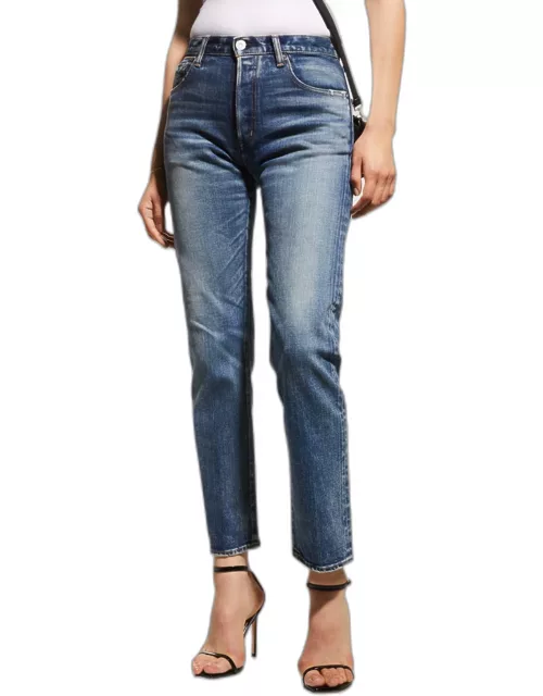 Farwell Cropped Slim-Straight Jean