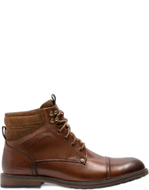 Men's Dunedin Leather Lace-Up Military Boot