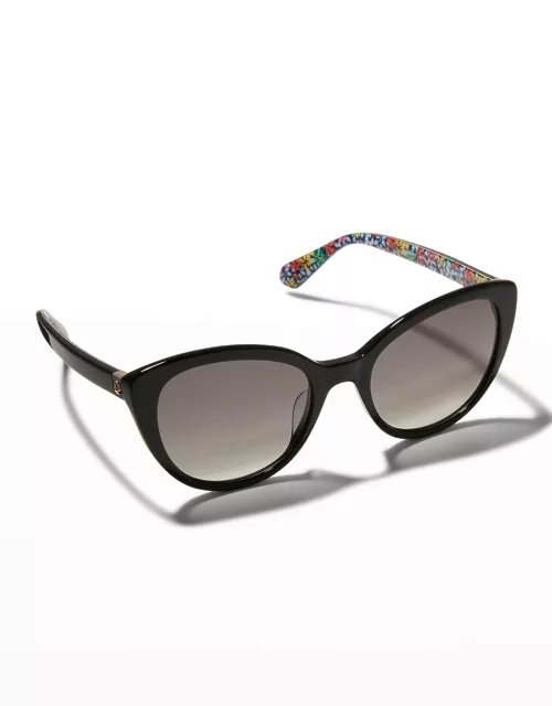 amberlees polarized acetate cat-eye sunglasse