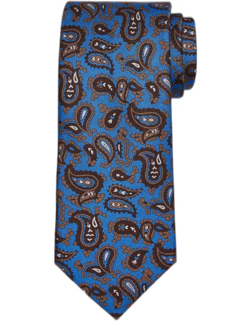 Men's Large Paisley Silk Tie