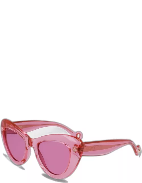 Daisy Chunky Plastic Cat-Eye Sunglasse