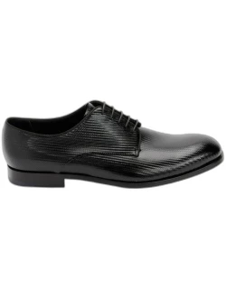 Men's Formal Patent Chevron Leather Lace-Up Shoe