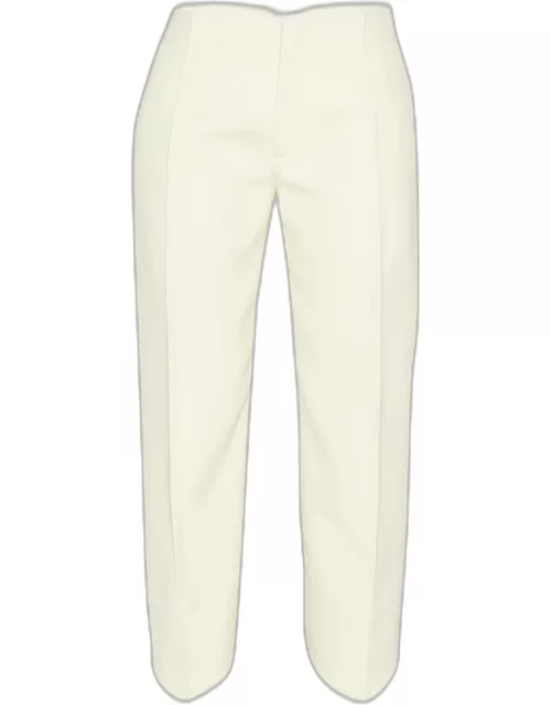 Cropped Wool Flare Pant