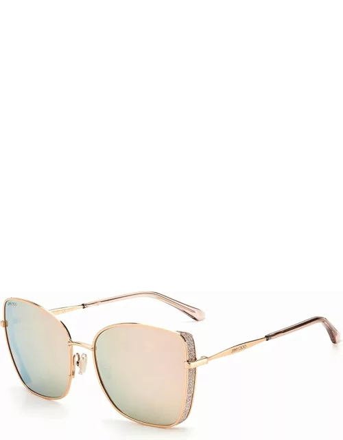 Alexis Stainless Steel Butterfly Sunglasse