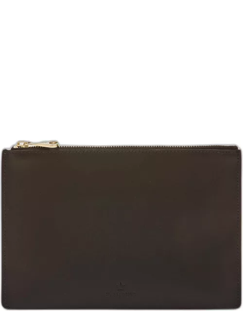 Oliveta Zip Vacchetta Leather Card Case
