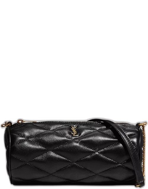 Sade Mini YSL Tube Shoulder Bag in Quilted Smooth Leather