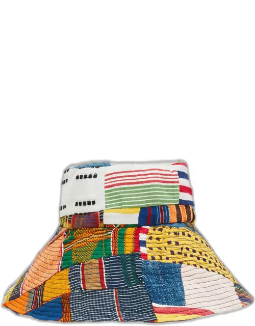 Multicolor Patchwork Kente Bucket Hat