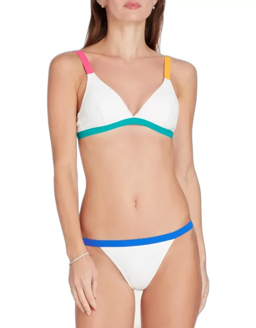 St Barths Colorblock Bikini Top
