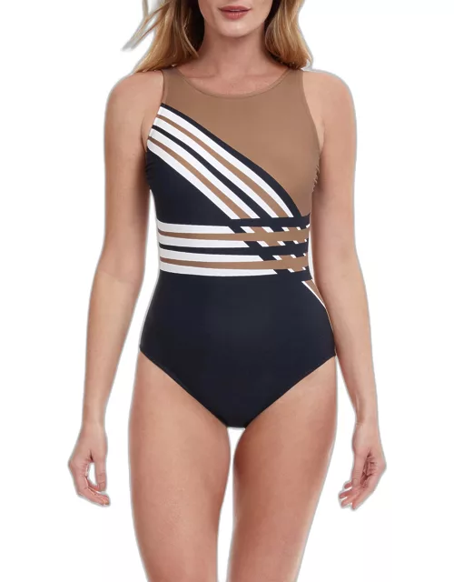 Ocean Breeze Mastectomy One-Piece Swimsuit