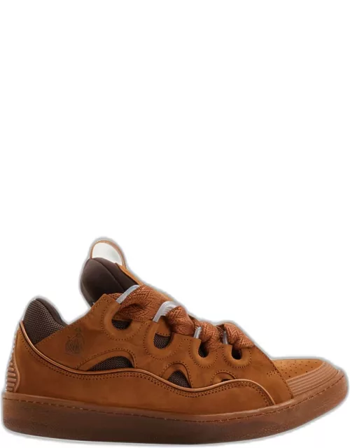 Men's Caged Suede Jumbo-Lace Sneaker