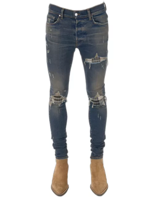 Men's MX1 Plaid-Patch Skinny Jean