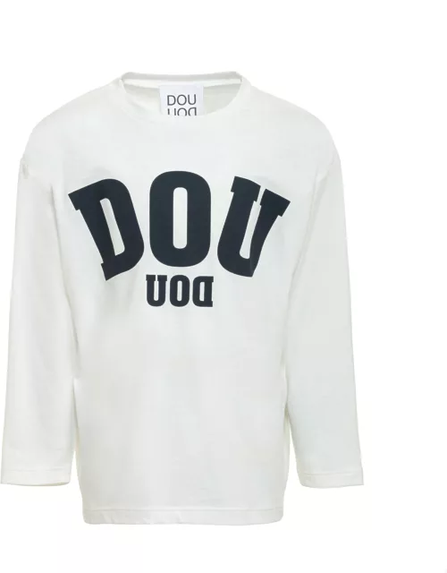 Douuod Long-sleeved Printed T-shirt