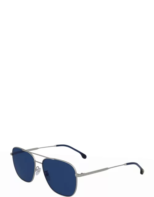 Men's Avery V2 Metal Double-Bridge Aviator Sunglasse