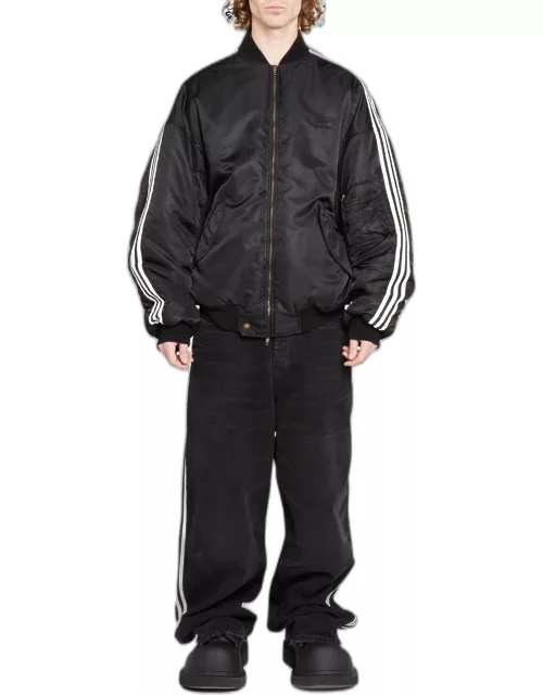 x Adidas Men's 3-Stripes Nylon Bomber Jacket