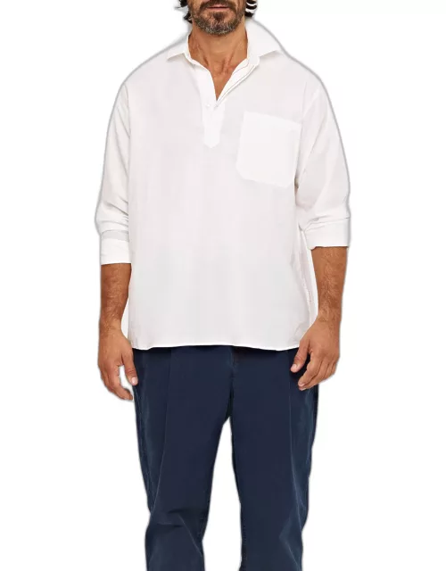 Men's Cotton Canvas Popover Shirt