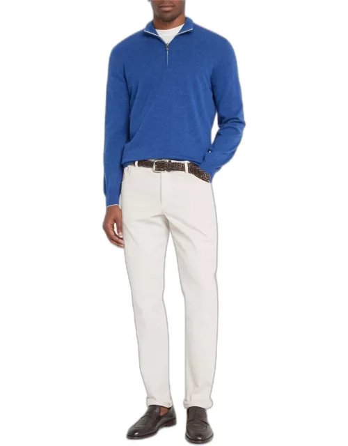 Men's Cashmere Half-Zip Sweater