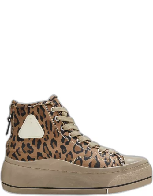 Kurt Leopard High-Top Sneaker