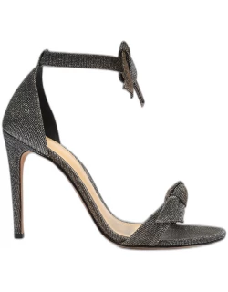 Clarita Bow Metallic Evening Sandal