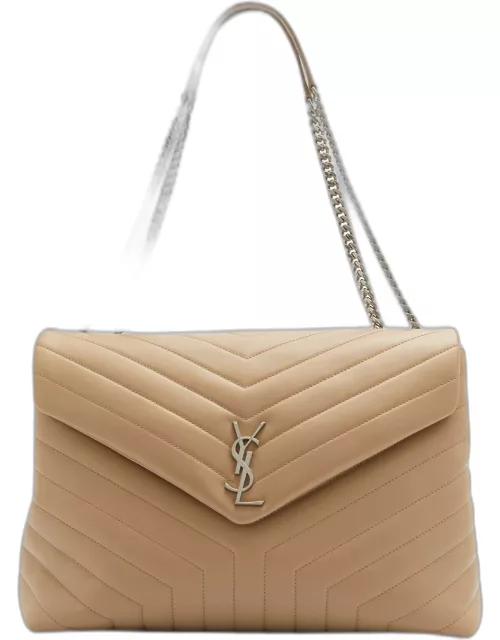 Loulou Large YSL Shoulder Bag in Quilted Leather