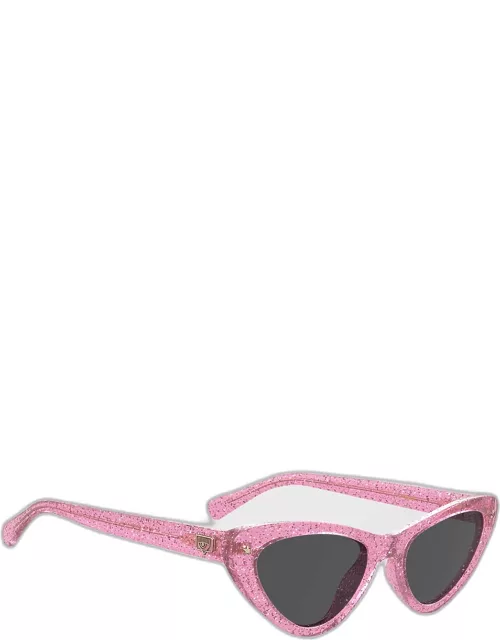 Speckled Propionate Cat-Eye Sunglasse