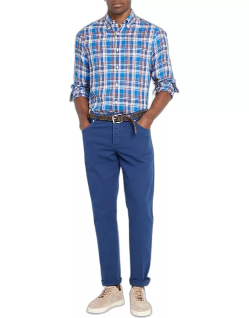 Men's Slim Fit Cotton-Stretch 5-Pocket Pant