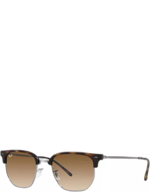 Gradient Mixed-Media Wayfarer Sunglasse