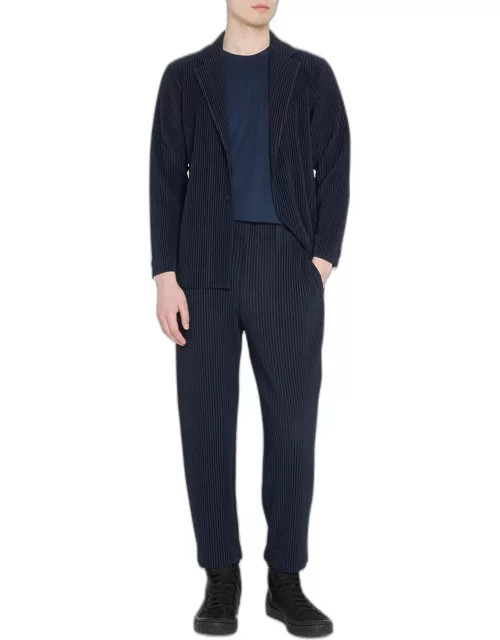 Men's Pleated Polyester Pant