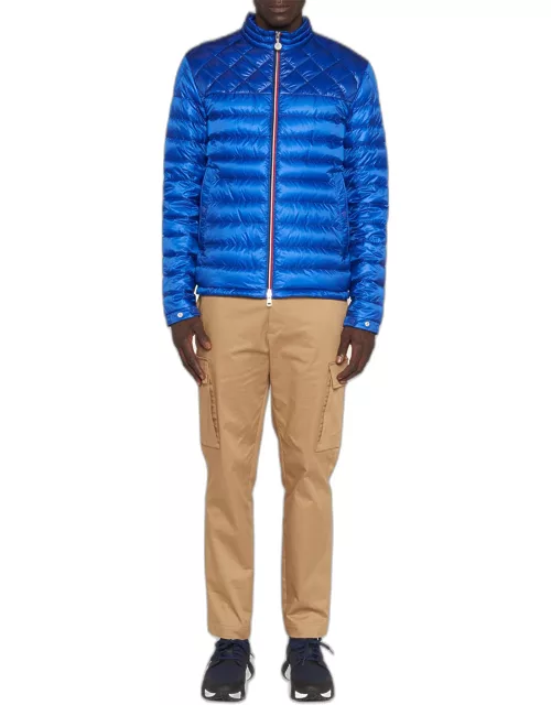 Men's Benamou Tricolor Quilted Down Jacket