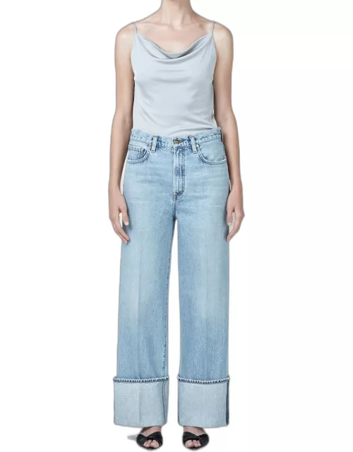 The Astley Wide Straight Cuffed Jean